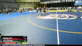 43 lbs Cons. Round 2 - Declan Burns, Cascade Christian Wrestling Club vs Zahvyn Virdi, Washington