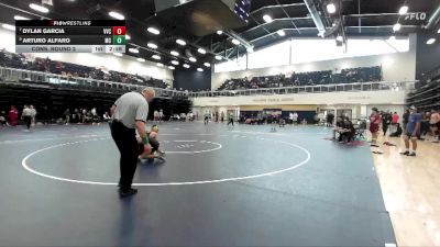 133 lbs Cons. Round 2 - Dylan Garcia, Victor Valley College vs Arturo Alfaro, Moorpark College