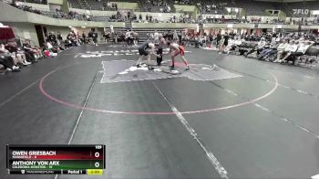 189 lbs Finals (8 Team) - Anthony Von Arx, Caledonia-Houston vs Owen Griesbach, Marshfield