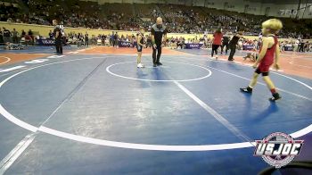 52 lbs Consi Of 16 #1 - Tom Trimble, Oklahoma Wrestling Academy vs Dakota Hobson, Noble Takedown Club