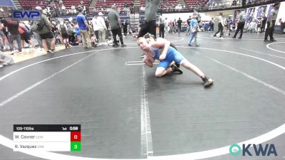 105-110 lbs Round Of 16 - Wylie Cavner, Lions Wrestling Academy vs RJ Vazquez, Unattached