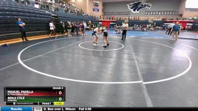 113 lbs Round 3 - Benji Cole, Shawnee vs Manuel Padilla, El Paso Pebble Hills