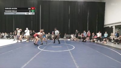 140 lbs Round 5 (6 Team) - Carlos Alicea, CTWHALE vs Frankie Rella, Dirty Jersey