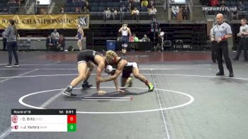 133 lbs Prelims - David Ortiz, Springfield Technical Community College vs James Yarbro, Schreiner University