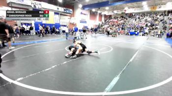 120 lbs Champ. Round 2 - Christopher Roos, Calabasas vs Israel Morales, Walnut