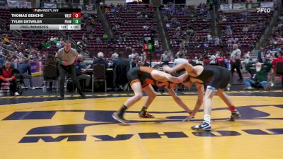 139 lbs Preliminaries - Thomas Bencho, West Allegheny vs Tyler Detwiler, Palmyra