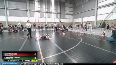 48-49 lbs Round 3 - Charli DeTienne, Wolfpack WC vs Lennox Caro, Mat Demon WC