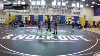 100 lbs Champ. Round 1 - Lilian Carter, Attack vs Ily Carter, Port Charlotte High School