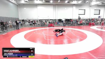 67 lbs Cons. Round 3 - Wyatt Schreiber, Victory School Of Wrestling vs Ian Weber, Ringers Wrestling Club