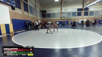 125lbs Cons. Round 4 - Althea Walker, R. A. Long (Girls) vs Sophia Martinez, Kalama (Girls)