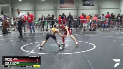 76 lbs Cons. Round 1 - Jace Sharples, Ogden`s Outlaws vs Trevor Laas, Ellsworth