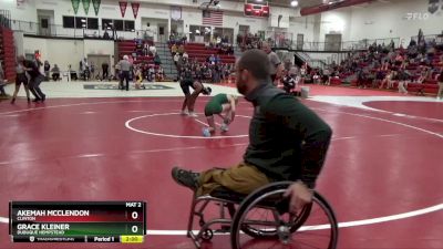 110 lbs Quarterfinal - Grace Kleiner, Dubuque Hempstead vs Akemah McClendon, Clinton