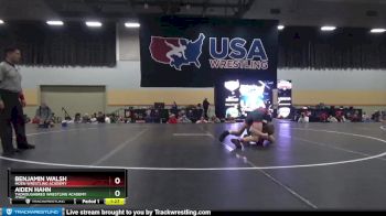 106 lbs Champ. Round 1 - Benjamin Walsh, Moen Wrestling Academy vs Aiden Hahn, Thoroughbred Wrestling Academy (TWA)