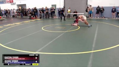 165 lbs Cons. Round 2 - Romen Weber, Valdez Youth Wrestling Club Inc. vs Easton Yoder, Baranof Bruins Wrestling Club