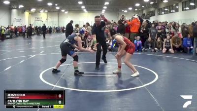 110 lbs Champ. Round 1 - Caitlynn Day, Harper Creek Youth Wrestling vs Jerzii Deck, Monroe WC