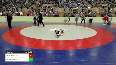 48 lbs Consi Of 4 - Orion Isaacs, Lassiter Jr Trojans Wrestling Club vs David (Dan) Chastain, Georgia