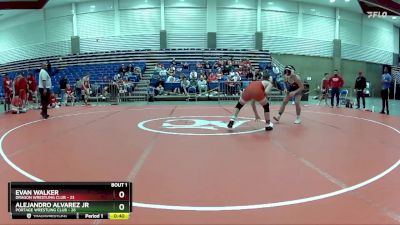 150 lbs Finals (2 Team) - Alejandro Alvarez Jr, Portage Wrestling Club vs Evan Walker, Dragon Wrestling Club