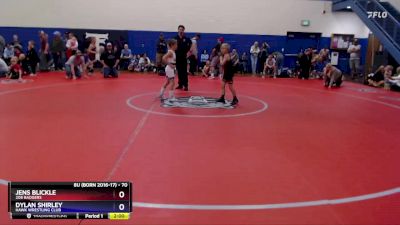 70 lbs Round 1 - Jens Blickle, 208 Badgers vs Dylan Shirley, Hawk Wrestling Club