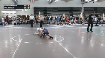 89 lbs Rr Rnd 2 - Jacobi Cummings, Maine Hammahs - ESC vs Aria Bushaw, Cunliffes Corner Tan - ESC