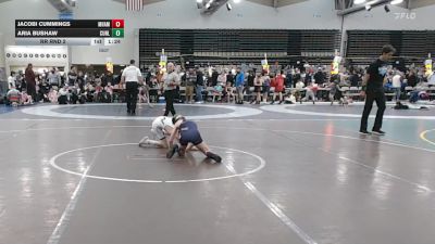 89 lbs Rr Rnd 2 - Jacobi Cummings, Maine Hammahs - ESC vs Aria Bushaw, Cunliffes Corner Tan - ESC