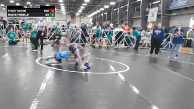 60 lbs Round 5 (4pm Saturday) - Maeve Fernald, NEWHALE vs Violet Ogden, NCWAY National Team