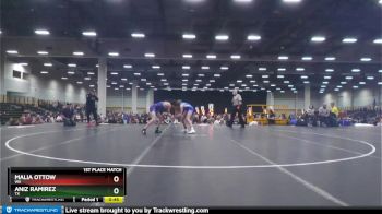 110 lbs 1st Place Match - Aniz Ramirez, TX vs Malia Ottow, WA