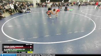 110 lbs 3rd Place Match - Elizabeth Valenzuela Smith, Arizona Girls Wrestling vs Sophia Marie Gonzales, Surfside X Wrestling