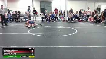 80 lbs Round 4 (6 Team) - Cidney Schaffer, Mat Assassins vs Gianna Allen, Finger Lakes Elite