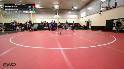 235 lbs Rr Rnd 1 - Heaven Bullis, Sand Springs Girls vs Kenzie Hopper, Inola