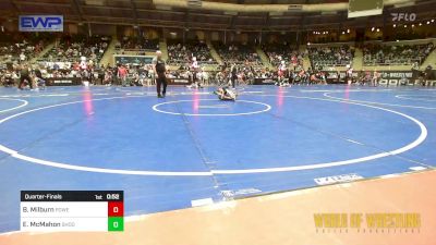 55 lbs Quarterfinal - Breckon Milburn, Powerhouse Comanche OK vs Easton McMahon, Shootbox Wrestling Club