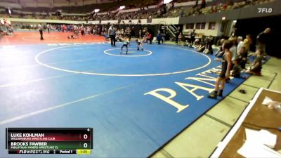 National K-2 52 Round 5 - Brooks Fawber, Midlothian Miners Wrestling Cl vs Luke Kohlman, Williamsburg Wrestling Club