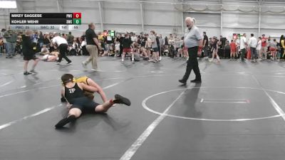 120 lbs Round 1 (4 Team) - Mikey Saggese, Perrysburg WC vs Kohler Wehr, Shamrock WC