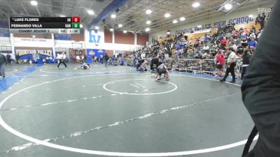 106 lbs Champ. Round 2 - Luke Flores, Huntington Beach vs Fernando Villa, Ramona