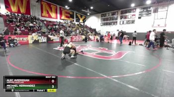 138 lbs Cons. Semi - Alec Avedissian, Harvard Westlake vs Michael Hernandez, Santa Fe