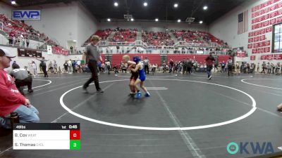 49 lbs Rr Rnd 2 - Bill Cox, Weatherford Youth Wrestling vs Sammy Thomas, Cyclone Wrestling Club