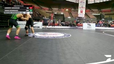 Schoolboys - 225 lbs 1st Place Match - Omar Rodriguez, Salinas Valley Wrestling Club (SVWC) vs Andrew Anderson, Vacaville Wrestling Club