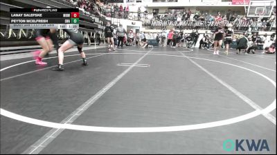 117-126 lbs Rr Rnd 1 - Lanay Salefske, Midwest City Bombers Youth Wrestling Club vs Peyton MCELFRESH, Shelton Wrestling Academy