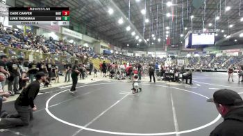 40 lbs Consi Of 4 - Cade Carver, North Fork Miners vs Luke Tiedeman, Bennett WC