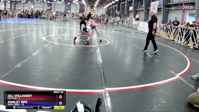 80 lbs Rd# 5- 2:00pm Friday - Kinsley Rife, Iowa Ladies vs Jill Vollhardt, Cali Pink