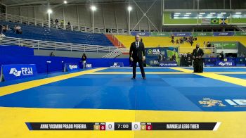 Manuela Legg Thier vs Anne Yasmim Prado Pereira 2026 IBJJF Sul Americano Championship