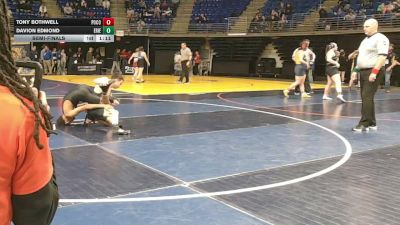 124 lbs Semifinal - Tony Bothwell, Pocono Mountain vs Davion Edmond, Erie