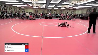 100 lbs Consi Of 8 #1 - Carter Greco, Nj vs Peyton Hubbard, Ny