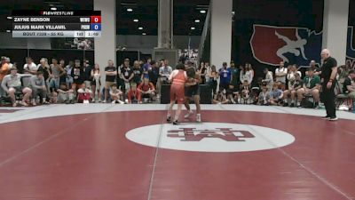 55 kg Cons. Sub-rd Of 32 - Zayne Benson, Western Colorado Wrestling Club vs Julius Mark Villamil, Poway High School Wrestling