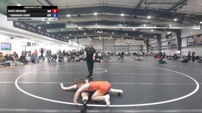 53 kg Quarters - Kate Krause, Sebolt Wrestling Academy vs Addison Hunt, Best Trained Wrestling
