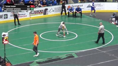 117 lbs Round Of 64 - Ryan Thorp, Milton vs Anthony Spatara, Sharpsville