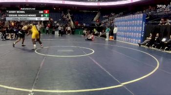 4A 215 lbs Cons. Round 1 - Avery McNeil, Lumberton vs Ezequiel Gonzalez-Mendez, Northern Guilford High School