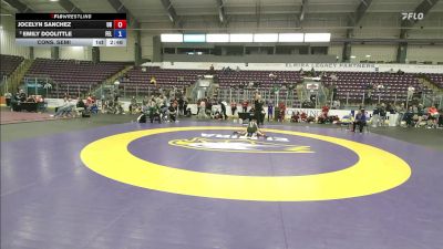 103 lbs Cons. Semi - Jocelyn Sanchez, Bridgeport vs Emily Doolittle, Felician