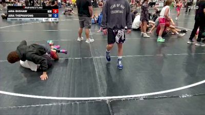 92 lbs Round 5 (10 Team) - Aria Bushaw, Genesis vs Aria Thephavong, TN Tyrants