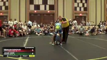 110 lbs Quarterfinals (8 Team) - Braylon Gonzalez, Elite Athletic Club vs Amari Vann, Orchard South