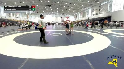 165 lbs Semifinal - Joseph Burg, Akron Wrestling Club vs Maximus Heckman, Alexander Tri-Town Wrestling